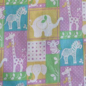 Patchwork Animal Safari Cotton Print
